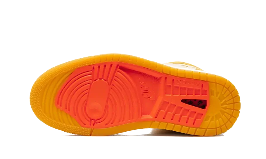 Overkicks - Air Jordan 1 High Zoom Air CMFT 2 Yellow Ochre (FJ5743-700) - detalle suela