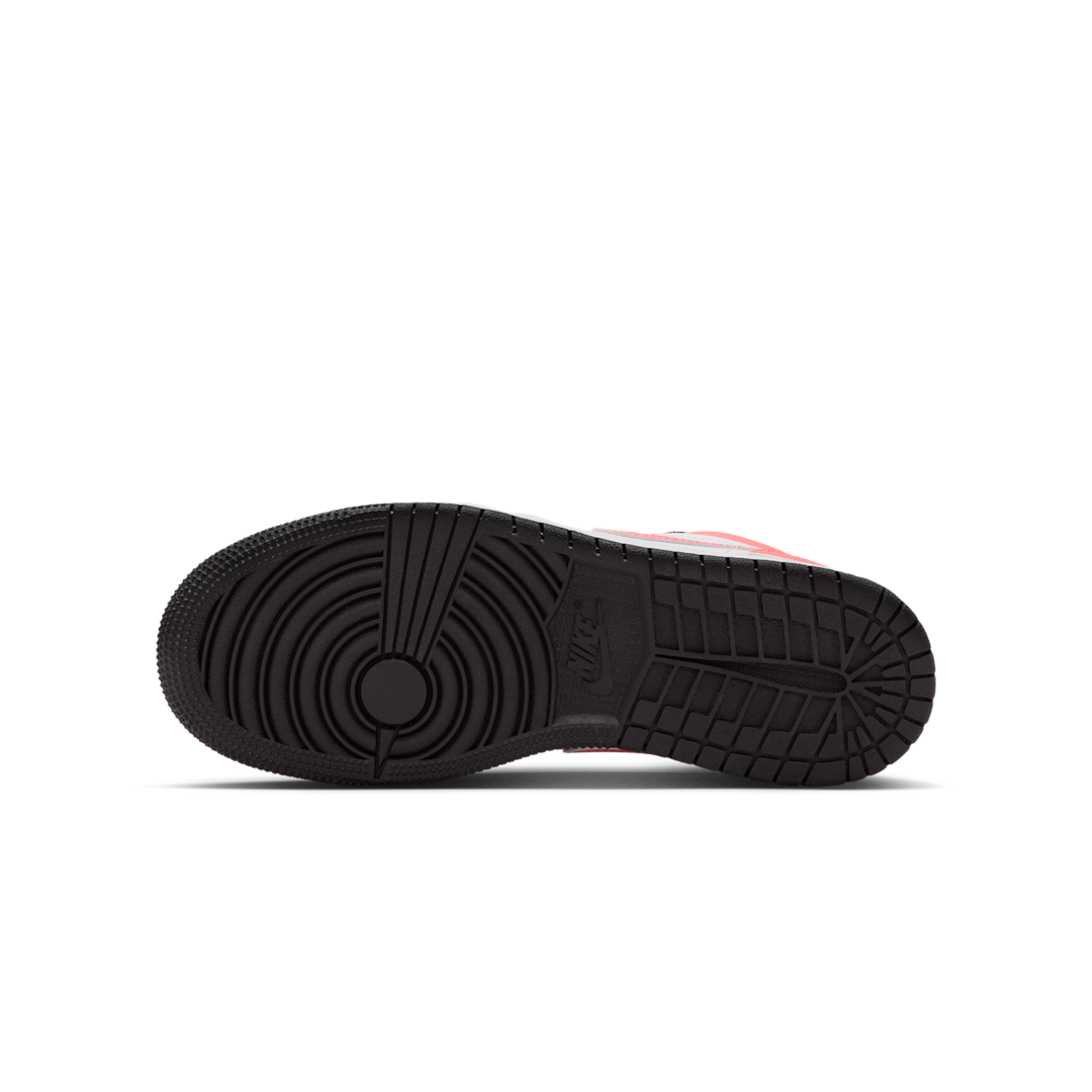 Overkicks - Air Jordan 1 Low Black Pink Gaze (553560-025) - detalle suela