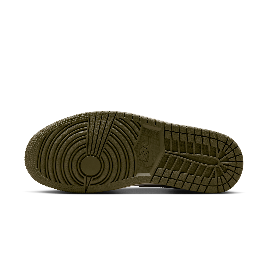 Overkicks - Air Jordan 1 Low Medium Olive (DC0774-122) - detalle suela
