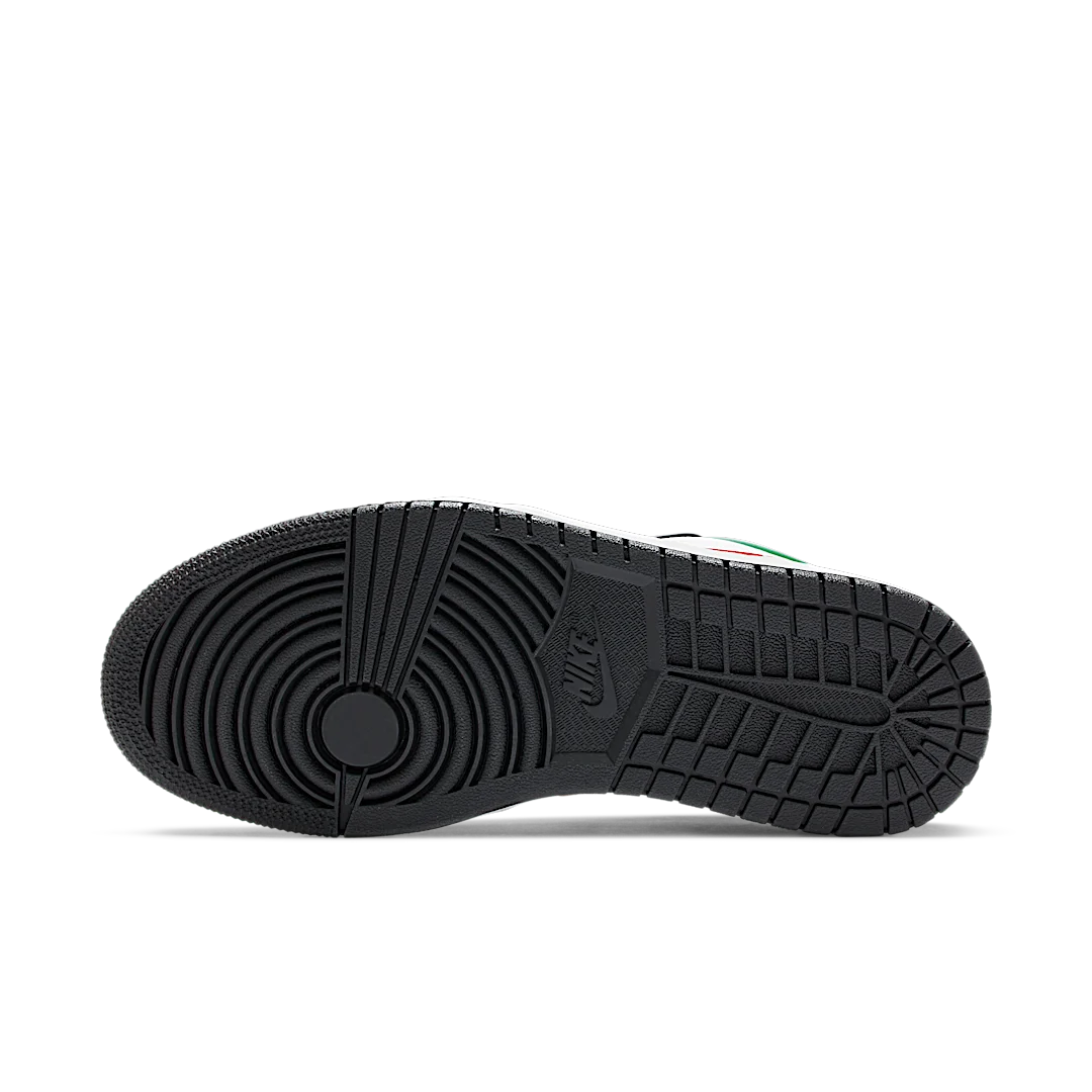 Overkicks - Air Jordan 1 Low Multi-Color Black Toe (CZ4776-101) - detalle suela