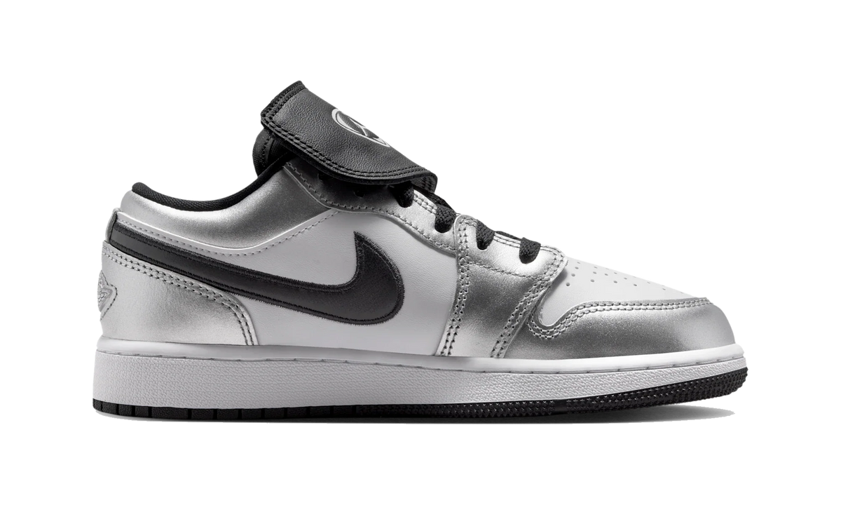 Overkicks - Air Jordan 1 Low SE Metallic Silver Tiempo (GS) (IR2310-100) - imagen 4