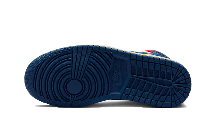 Overkicks - Air Jordan 1 Mid French Blue Gym Red (BQ6472-146) - par completo