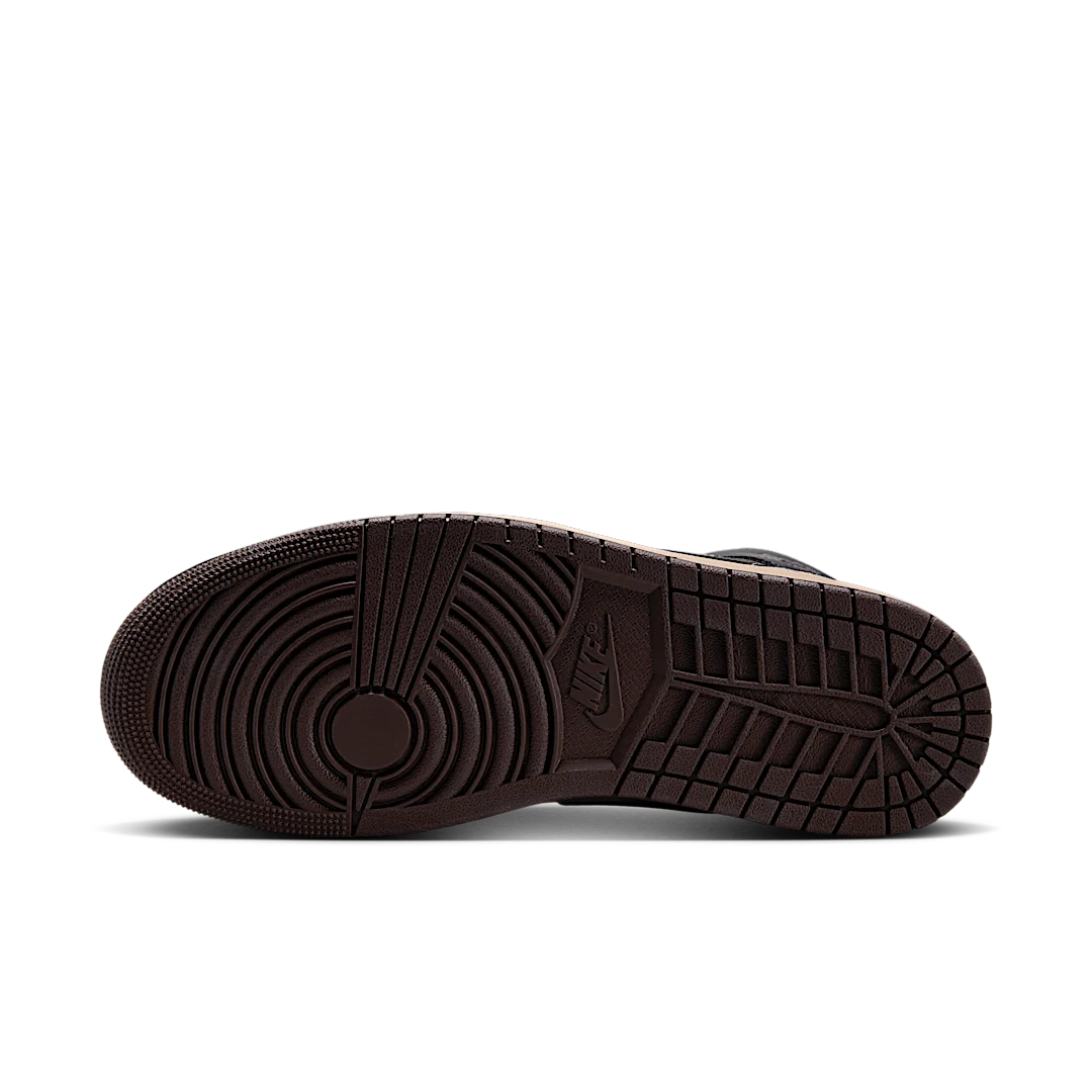 Overkicks - Air Jordan 1 Mid Khaki Baroque Brown (HV6422-200) - detalle suela