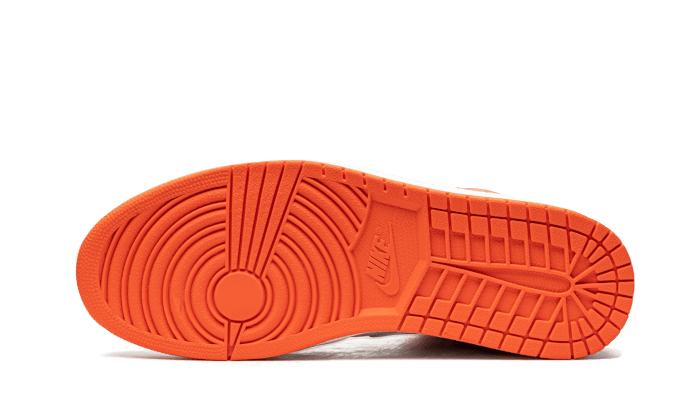 Overkicks - Air Jordan 1 Mid Metallic Orange (DM3531-800) - detalle suela