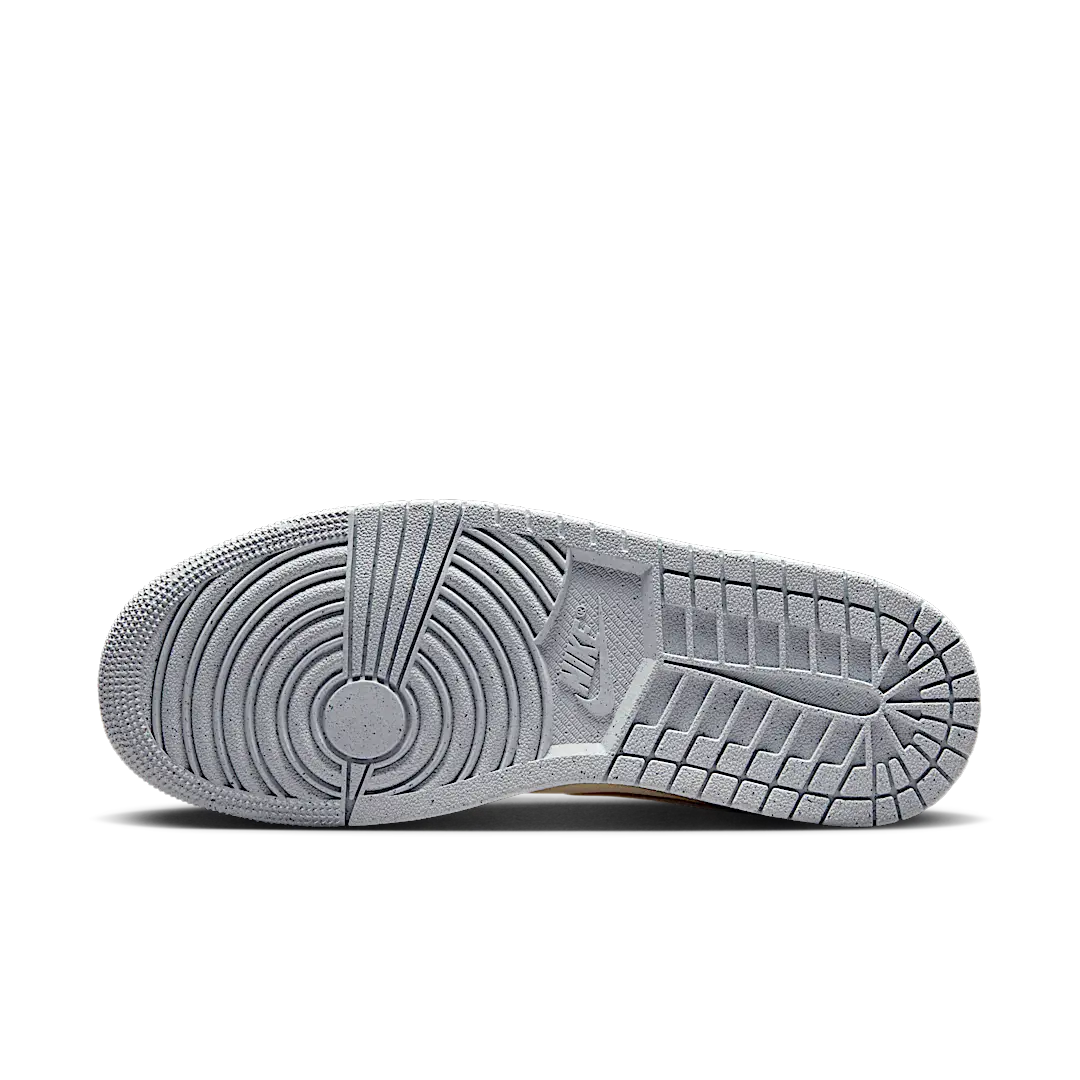 Overkicks - Air Jordan 1 Mid SE Canvas Khaki (DV0427-102) - detalle suela