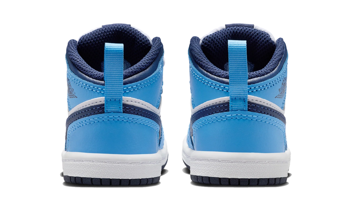 Overkicks - Air Jordan 1 Mid University Blue Midnight Navy (TD) (DQ8425-405) - imagen 6
