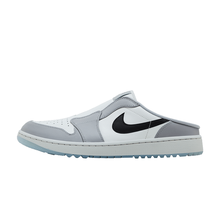 Overkicks - Air Jordan 1 Mule Golf Wolf Grey (FJ1214-004) - vista lateral