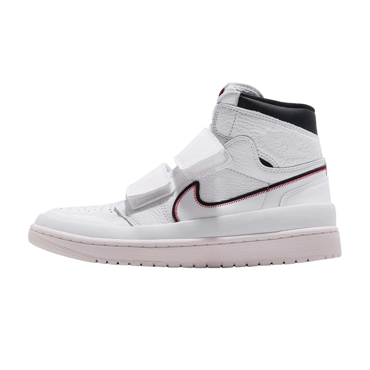 Overkicks - Air Jordan 1 Retro High Double Strap White Black Sail (AQ7924-101) - vista lateral