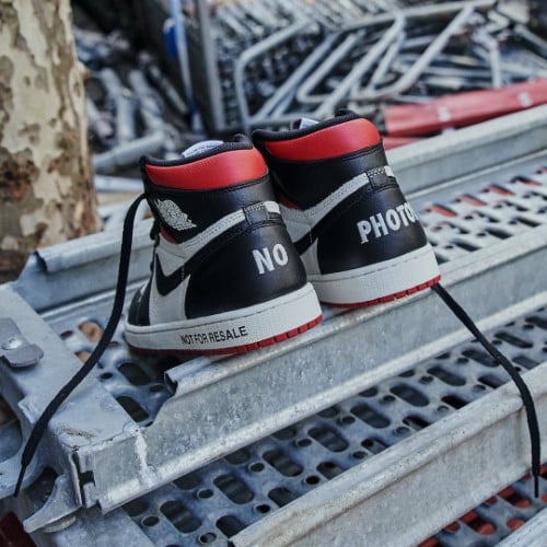 Overkicks - Air Jordan 1 Retro High Not for Resale Varsity Red (861428-106) - detalle lateral interior