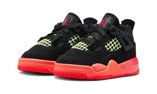 Overkicks - Air Jordan 4 Retro Black Infrared Barely Volt (TD) (II1270-001) - imagen 2