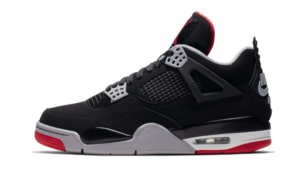 Overkicks - Air Jordan 4 Retro OG Bred (2026) (IX8180-001) - vista lateral