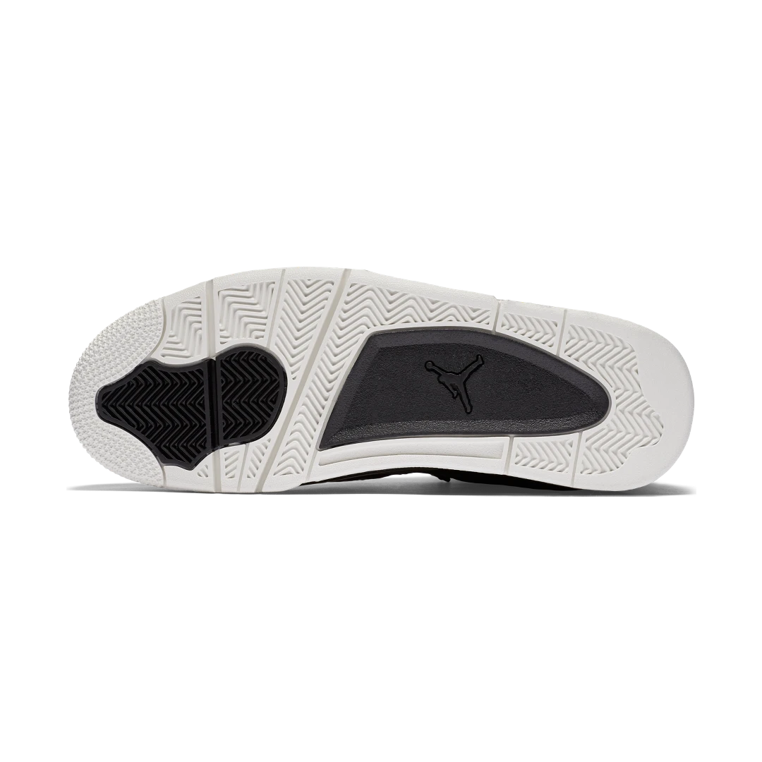 Overkicks - Air Jordan 4 Retro Pony Hair Black (819139-010) - detalle suela