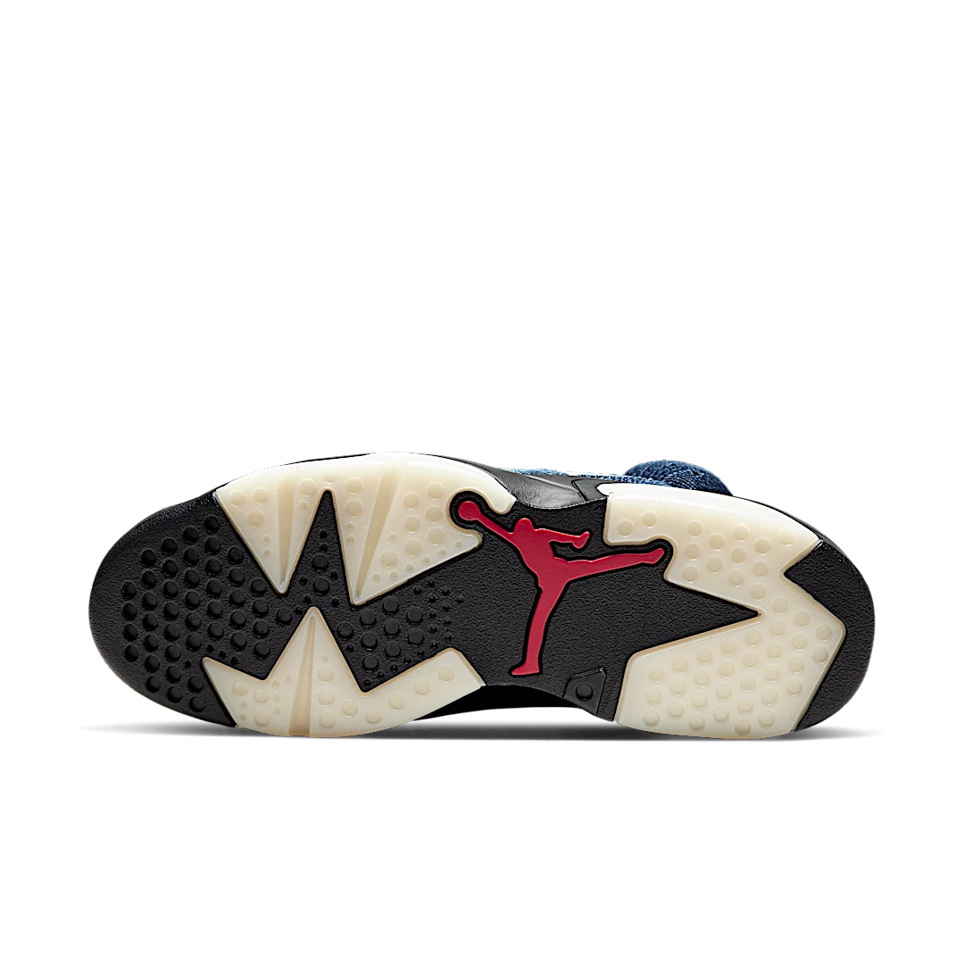 Overkicks - Air Jordan 6 Retro Washed Denim (CT5350-401) - detalle suela