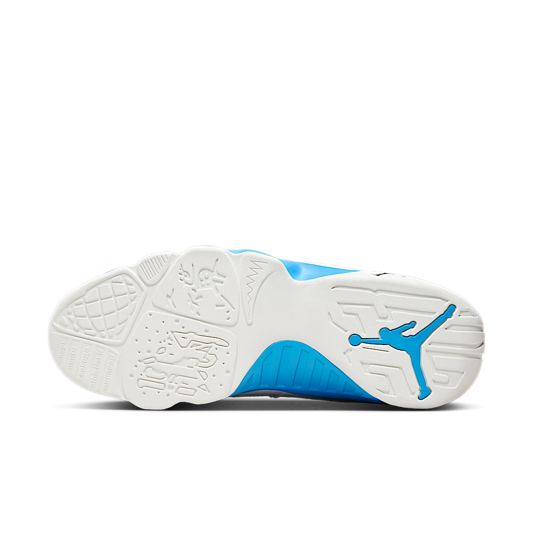 Overkicks - Air Jordan 9 Retro Powder Blue (2024) (FQ8992-101) - detalle suela