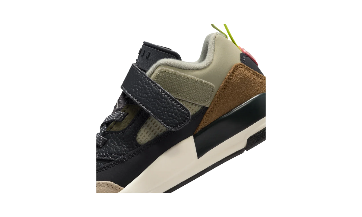 Overkicks - Air Jordan Spizike Low Anthracite Mango Cargo Khaki (PS) (FQ3951-007) - imagen 9
