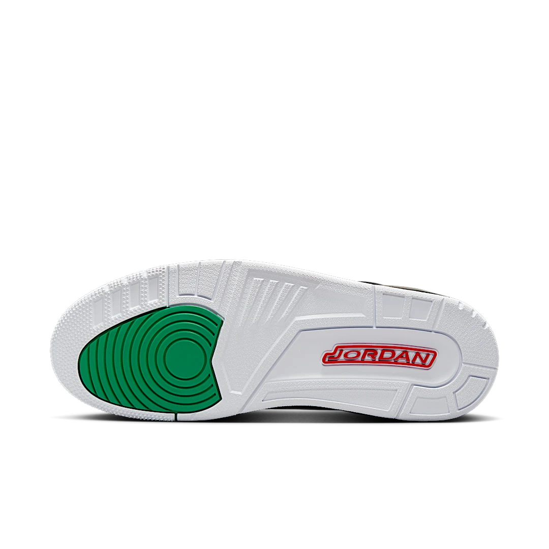 Overkicks - Air Jordan Spizike Low Black Classic Green White Varsity Red (FQ1759-060) - detalle suela