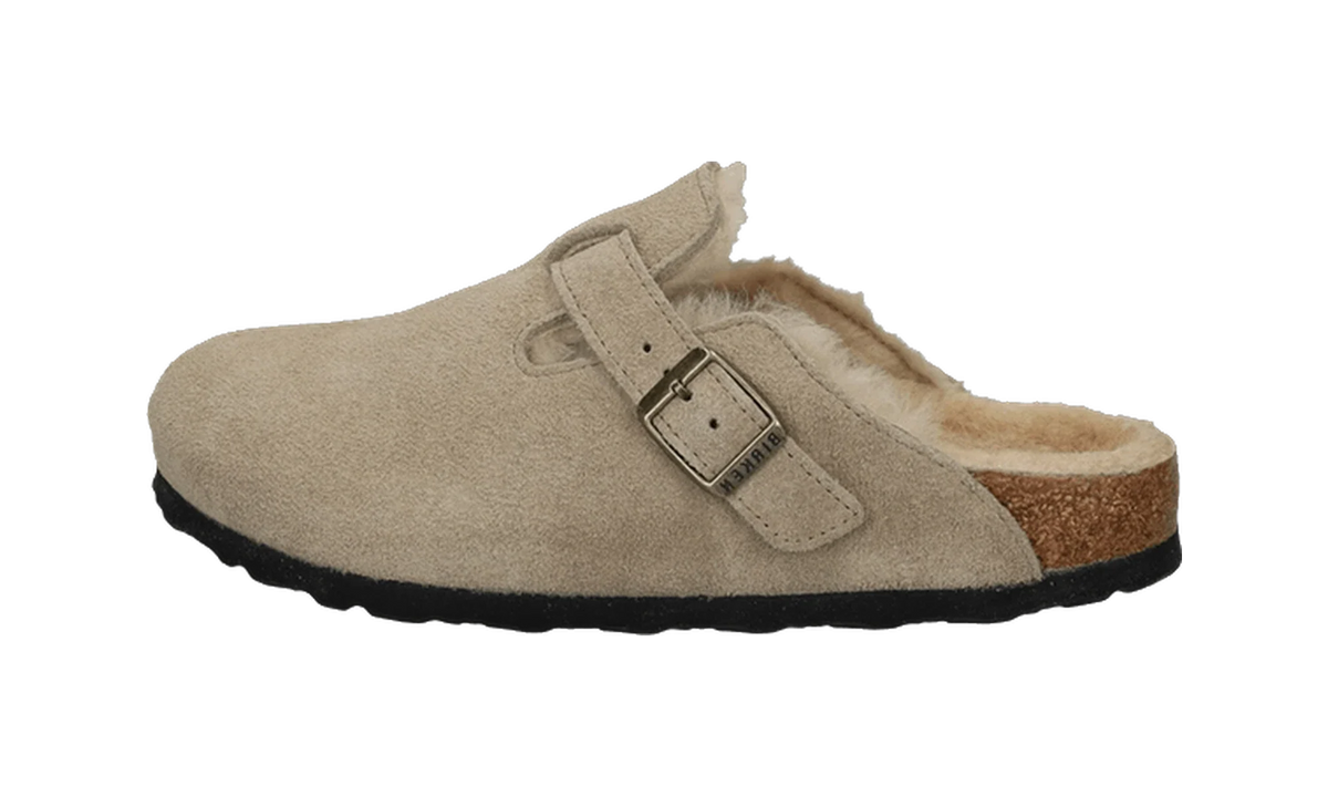 Overkicks - Birkenstock Boston Shearling Taupe (1028289/1028299) - vista lateral
