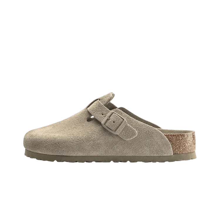 Overkicks - Birkenstock Boston Soft Footbed Suede Faded Khaki (1019054/1019108) - vista lateral