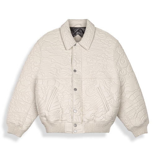 Chaqueta Hans Island Pu Leather Off White