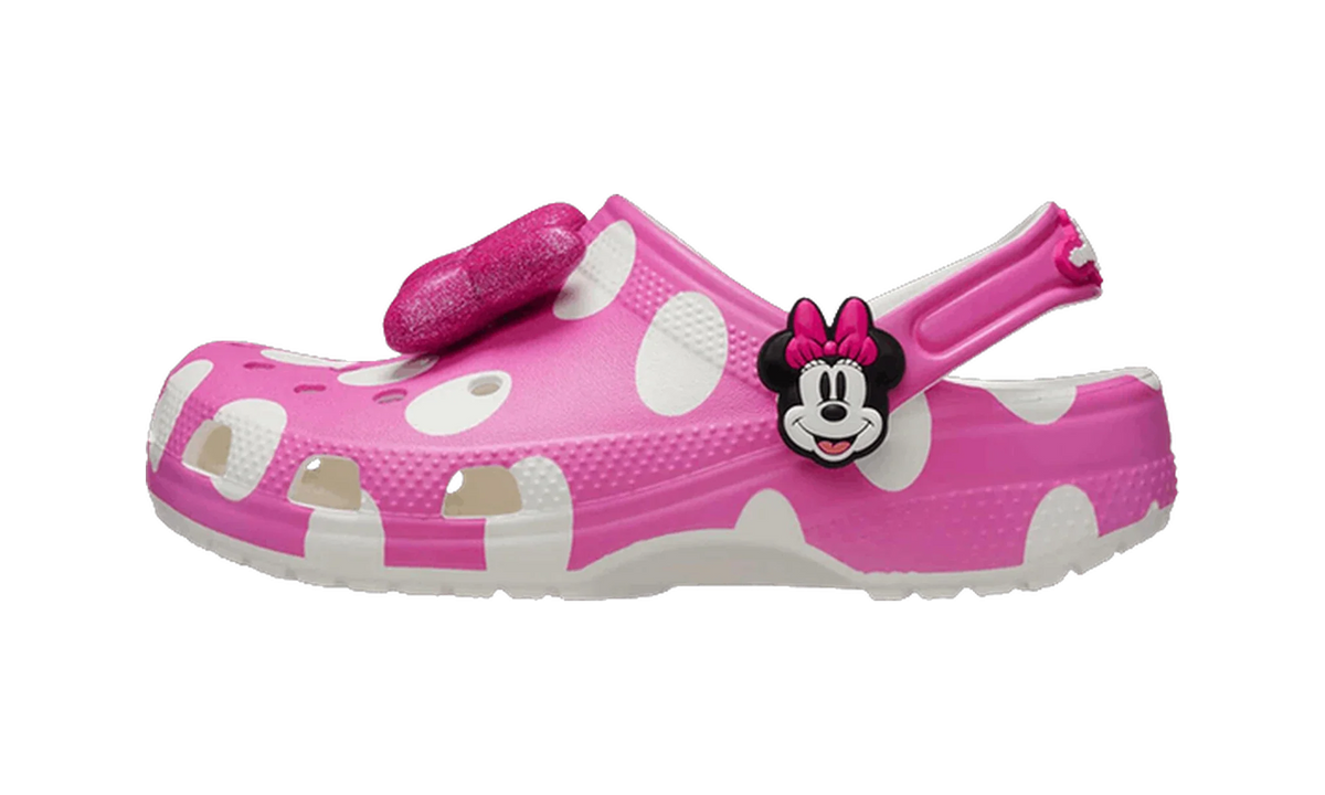 Overkicks - Crocs Classic Clog Disney Minnie Mouse Pink (TD) (212372-90H) - vista lateral