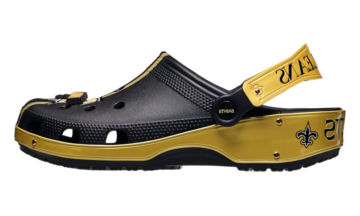 Overkicks - Crocs Classic Clog NFL New Orleans Saints (213172-90H) - vista lateral