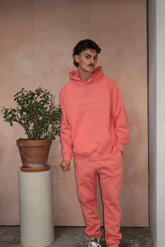 Overkicks - Fear of God Essentials Hoodie Coral (FEAR-OF-GOD-ESSENTIALS-HOODIE-CORAL) - imagen 2
