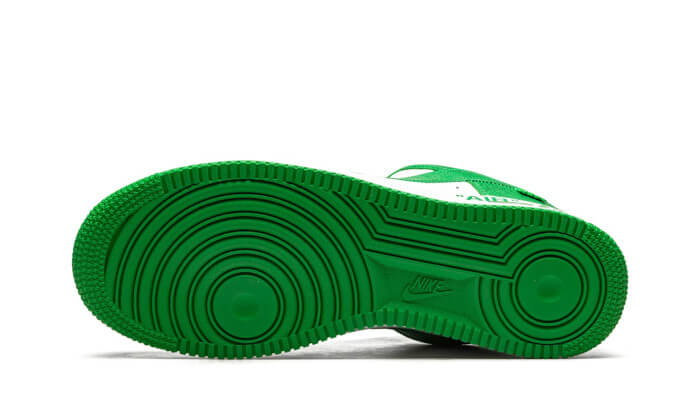 Overkicks - Louis Vuitton Nike Air Force 1 Low By Virgil Abloh White Green (1A9VAU) - detalle suela