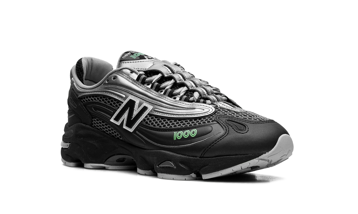 Overkicks - New Balance 1000 Dark Silver Metallic Lime Leaf (M1000T) - detalle lateral interior