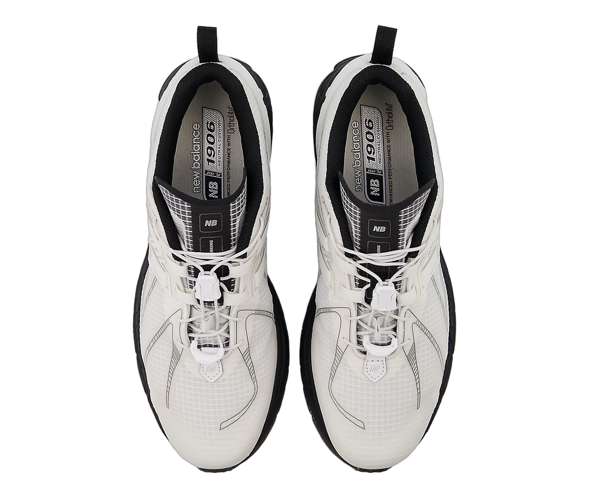 Overkicks - New Balance 1906R No Sew Pack White Black (U1906RNA) - detalle suela