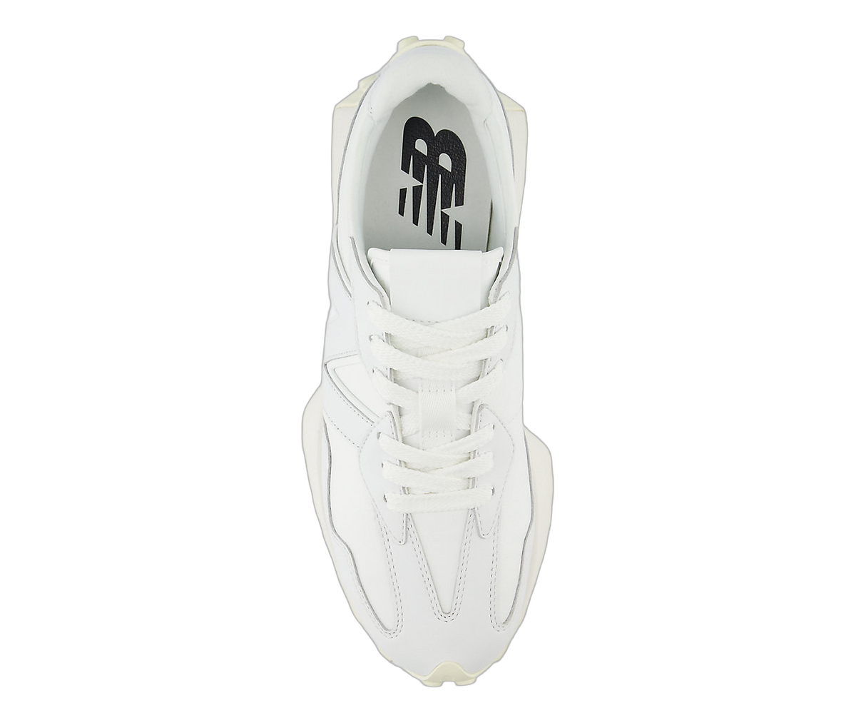 Overkicks - New Balance 327 White Leather (U327LP) - par completo