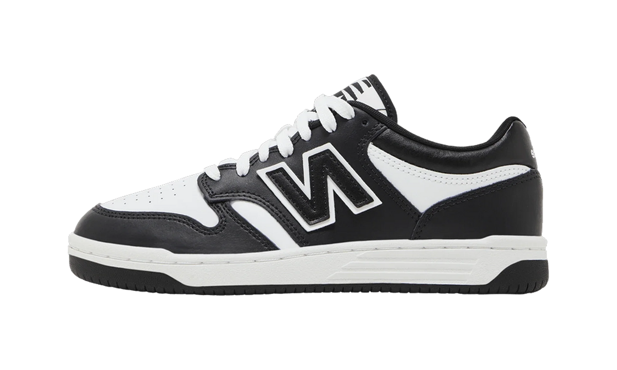 Overkicks - New Balance 480 Black White (GS) (GSB480BW) - vista lateral