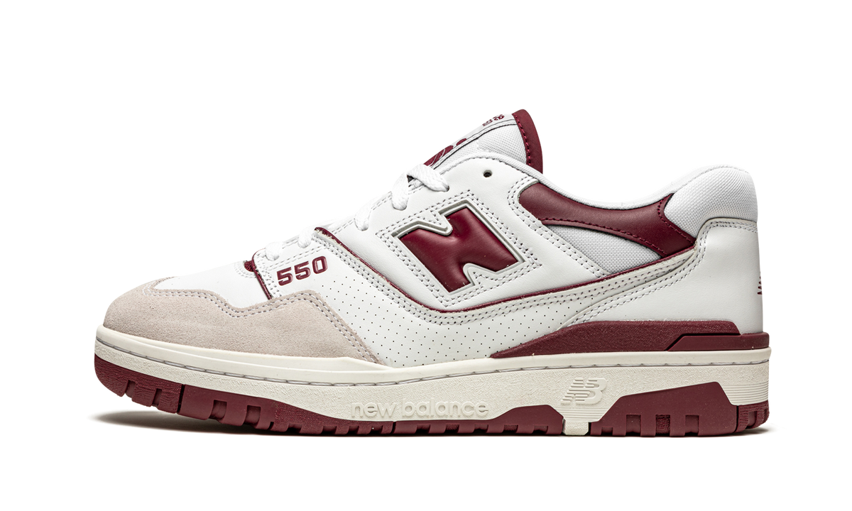 Overkicks - New Balance 550 Sea Salt Burgundy (BB550LI1) - detalle