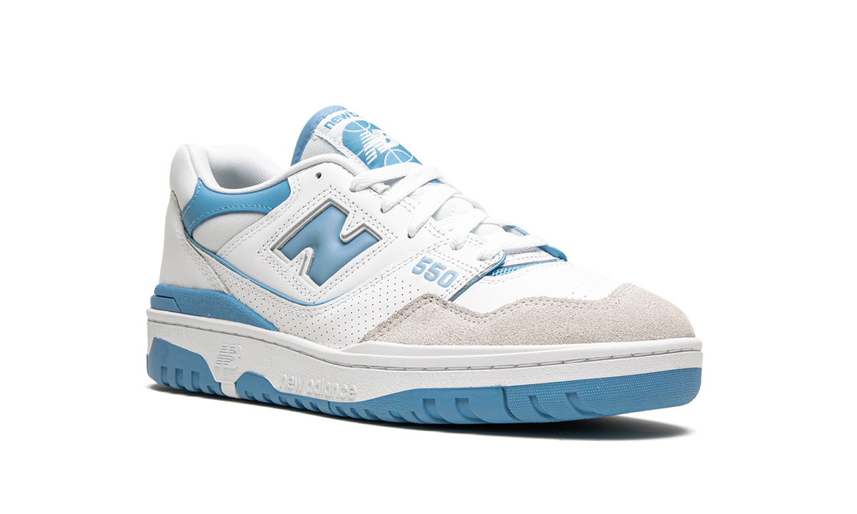 Overkicks - New Balance 550 White Blue Haze Rain Cloud (BB550LSB) - detalle lateral interior