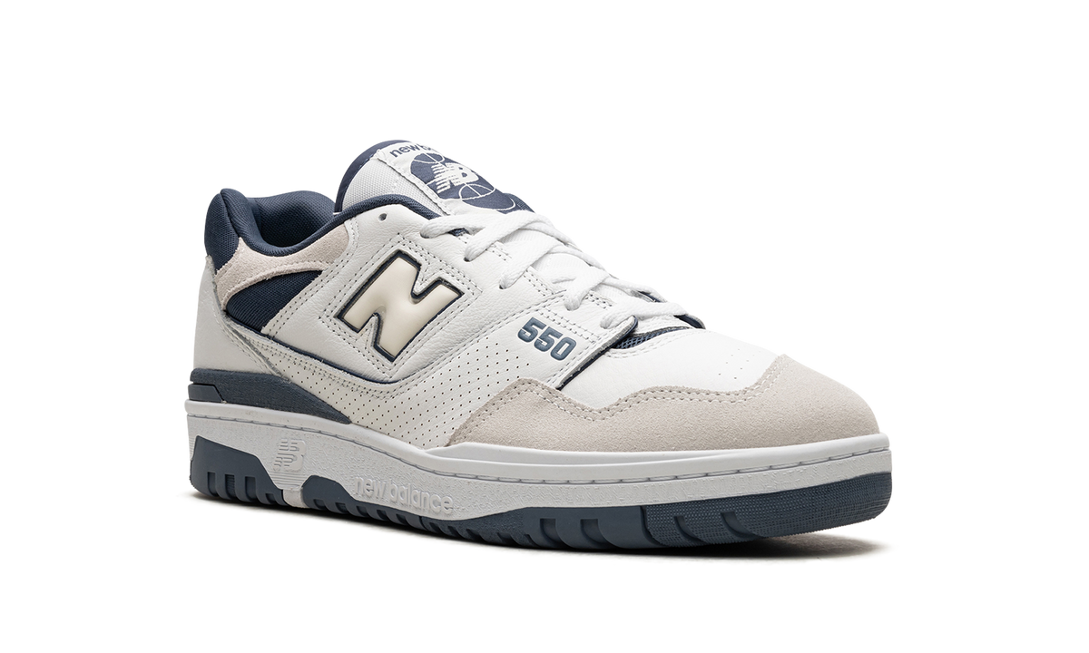 Overkicks - New Balance 550 White Dusty Blue (BB550STG) - detalle lateral interior