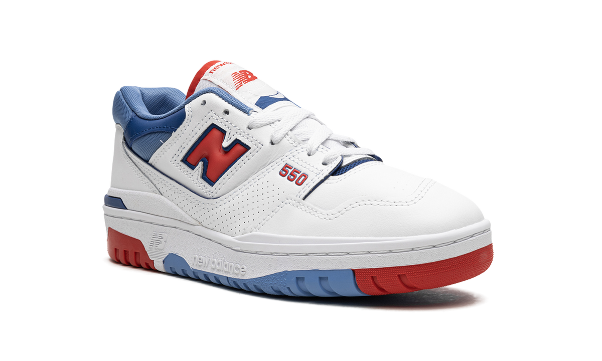 Overkicks - New Balance 550 White True Red Atlantic Blue (BB550NCH) - detalle lateral interior