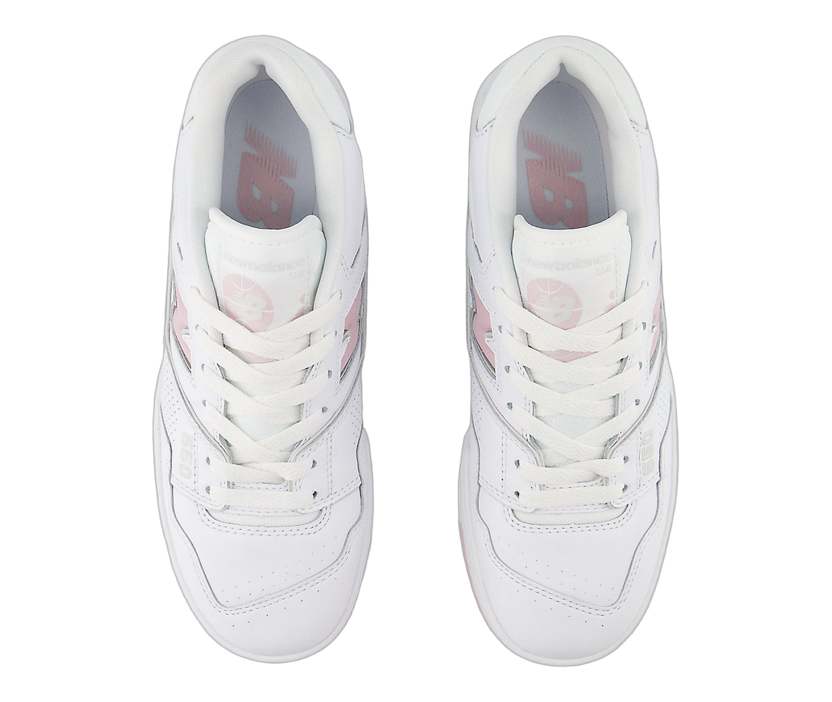 Overkicks - New Balance 550 White Twilight Haze (Womens) (BBW550VC) - par completo