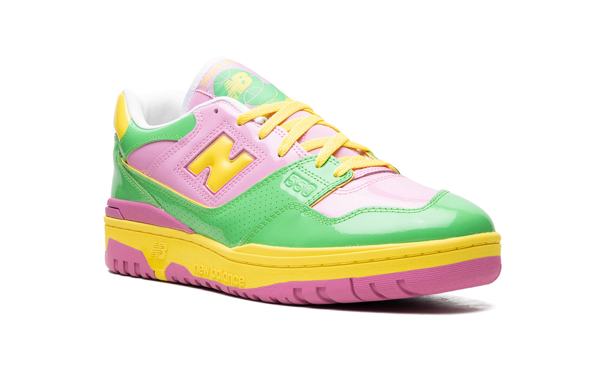 Overkicks - New Balance 550 Y2K Patent Leather Pack Pink Green (BB550YKA) - detalle lateral interior