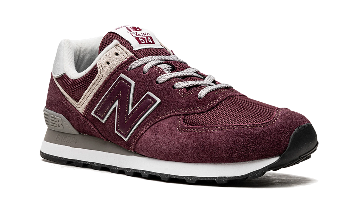 Overkicks - New Balance 574 Burgundy White (ML574EVM) - detalle lateral interior
