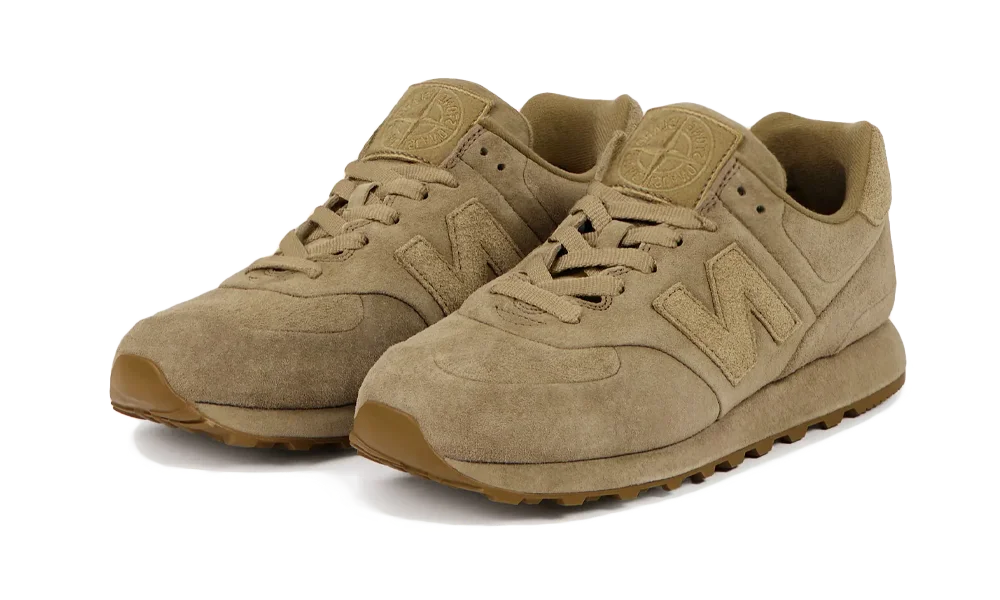 Overkicks - New Balance 574 Ghost Stone Island Dark Beige (U574BSSC) - vista trasera