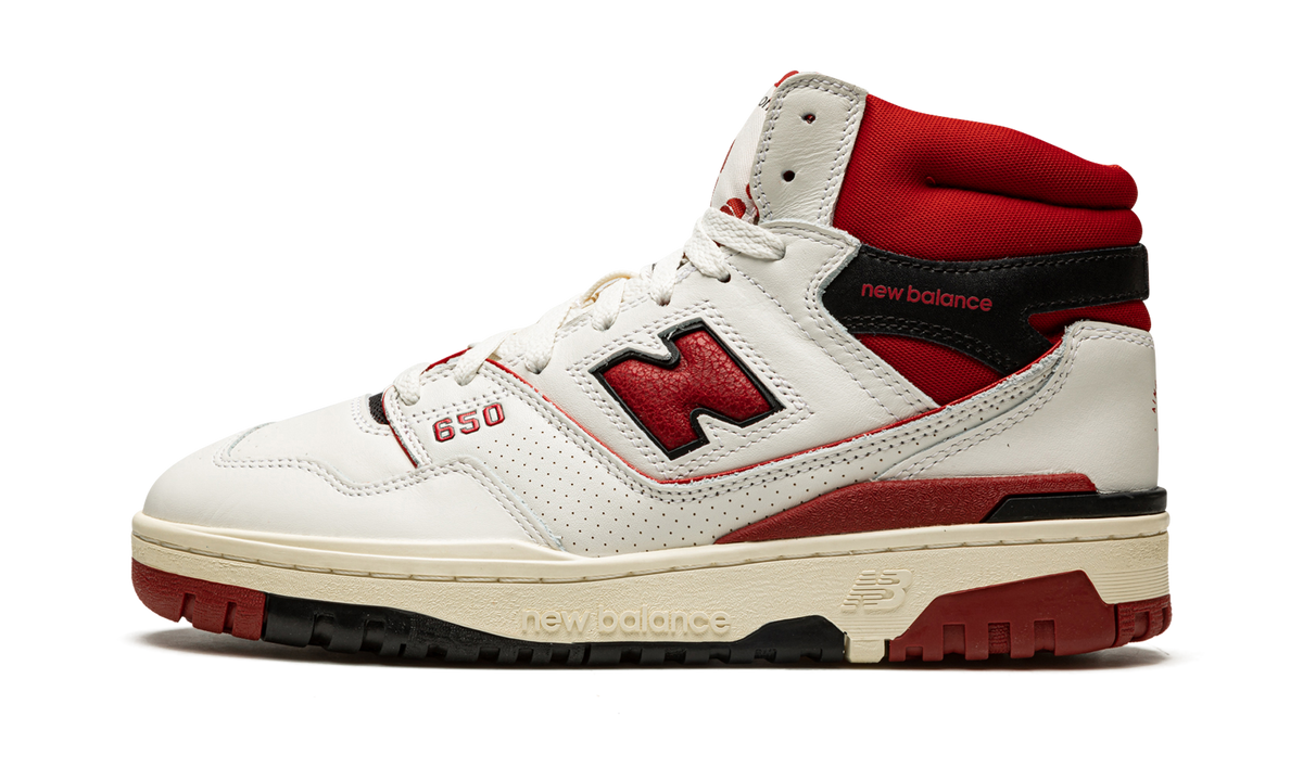 Overkicks - New Balance 650R Aime Leon Dore White Red (BB650RE1) - detalle