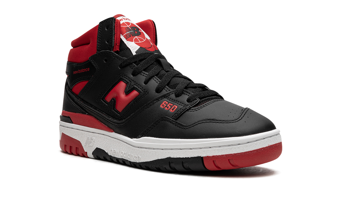 Overkicks - New Balance 650R Black Red (BB650RBR) - detalle lateral interior