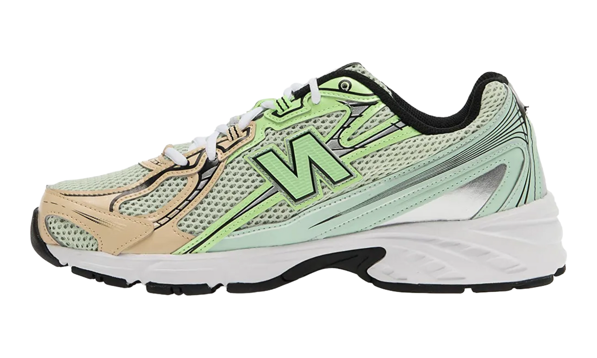 Overkicks - New Balance 740 Mint Flash Ash Wood (U740YC2) - vista lateral