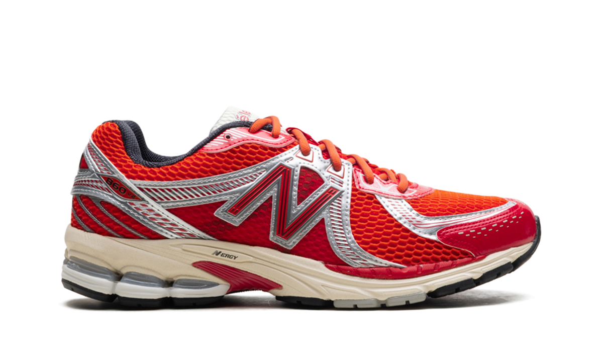 Overkicks - New Balance 860v2 Aimé Leon Dore Red Grey (ML860DD2) - detalle lateral interior