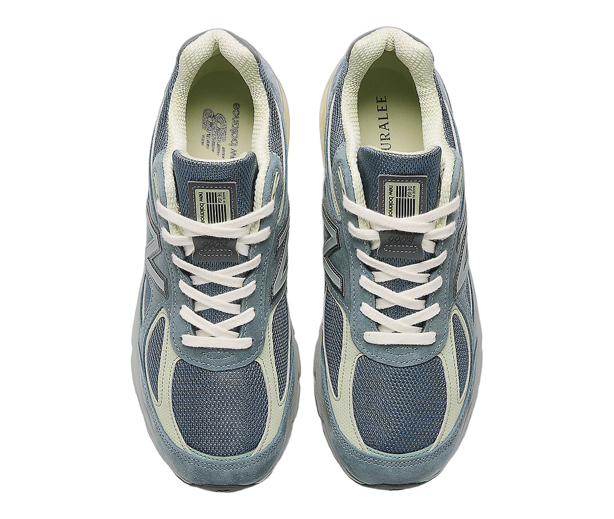 Overkicks - New Balance 990v4 MiUSA Auralee Blue (U990AL4) - par completo