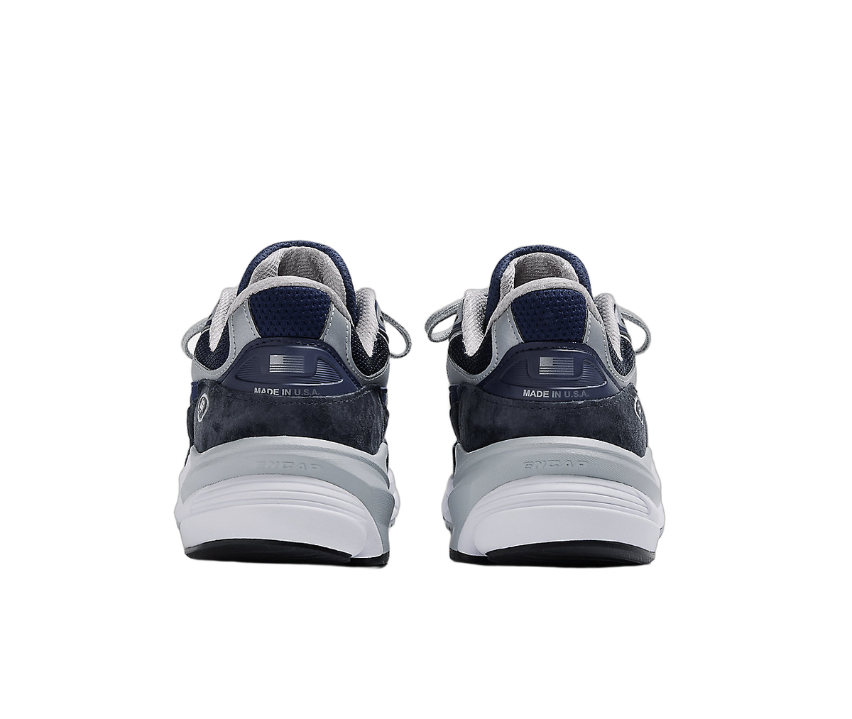 Overkicks - New Balance 990v6 MiUSA Navy White (Womens) (W990NV6) - par completo