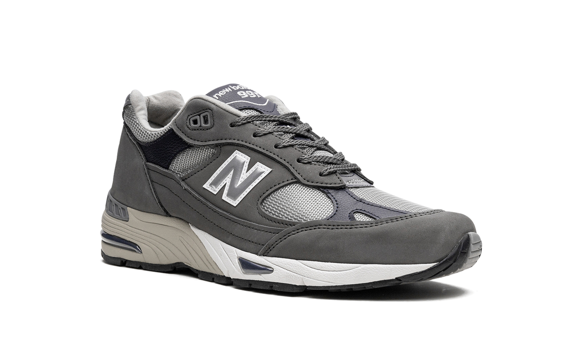 Overkicks - New Balance 991 MiUK Castlerock Navy (M991GNS) - detalle lateral interior