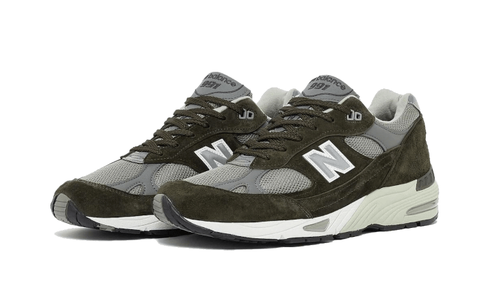 Overkicks - New Balance 991 Olive Green (M991OLG) - vista trasera