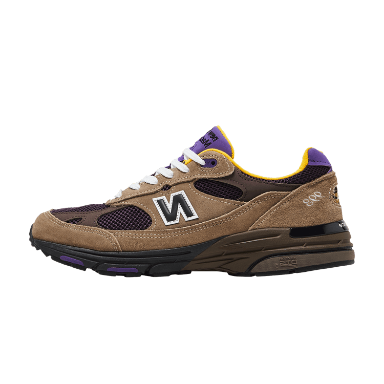 Overkicks - New Balance 993 MiUSA Mushroom Midnight Violet (U993MU) - vista lateral