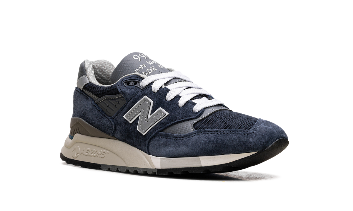 Overkicks - New Balance 998 MiUSA Navy Grey (U998NV) - detalle lateral interior