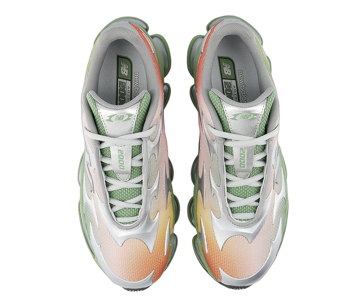 Overkicks - New Balance Abzorb 2000 Silver Metallic Oregano Pink Sand (U20006EI) - par completo